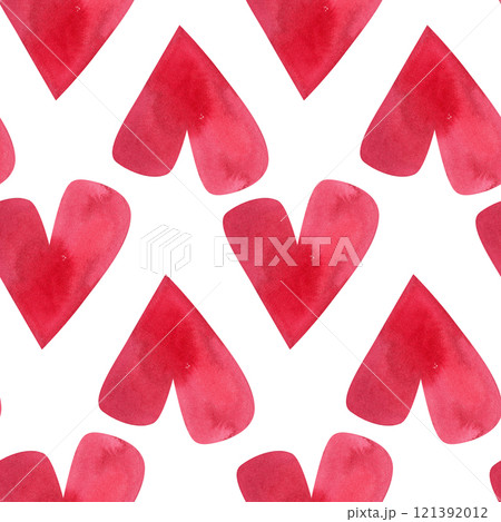 Love, passion, emotions. Seamless pattern of hand-drawn pink watercolor hearts. Sketchy illustration for Valentine's Day for wrapping paper, textiles, boxes, notebooks, notepads. Love, passion, emotions. Seamless pattern of hand-drawn pink watercolor hearts. Sketchy illustration for Valentine's Day for wrapping paper, textiles, boxes, notebooks, notepads. 121392012