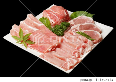 国産豚肉盛り合わせ 国産豚肉盛り合わせ 121392413
