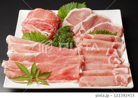 国産豚肉盛り合わせ 国産豚肉盛り合わせ 121392415