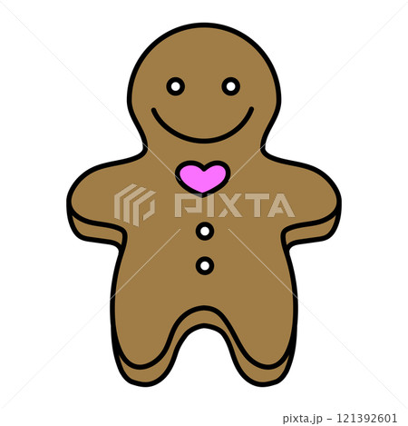 クリスマスのジンジャーマンクッキー 121392601