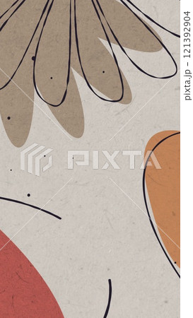 Doodle Background Pattern Abstract Colored Shapes 121392904
