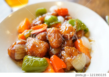 国産豚ロースごろごろ酢豚 121393135