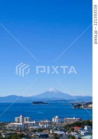 神奈川県逗子市披露山からの富士山 121393539
