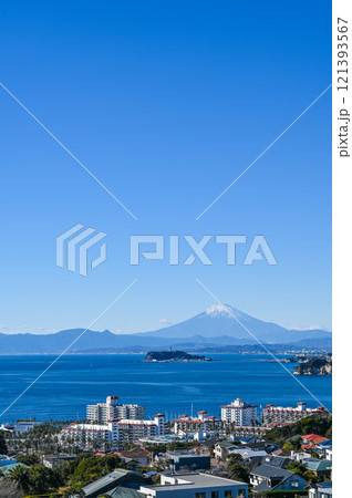 神奈川県逗子市披露山からの富士山 121393567
