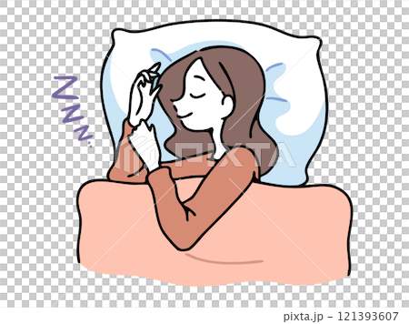 良い眠りの女性 121393607