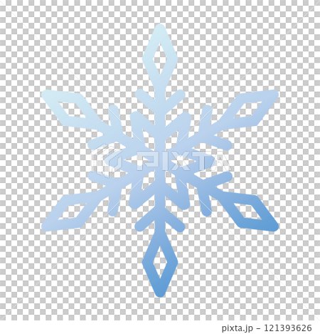 Blue snowflake illustration 121393626