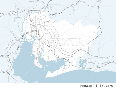 日本の愛知県と隣接する都道府県を含む、シンプルなロードマップ 日本の愛知県と隣接する都道府県を含む、シンプルなロードマップ 121395370