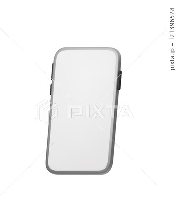 3D vector illustration of modern smartphone with minimalistic design, featuring clean white screen and silver frame. Ideal for technology, app design, or communication-related projects 3D vector illustration of modern smartphone with minimalistic design, featuring clean white screen and silver frame. Ideal for technology, app design, or communication-related projects 121396528