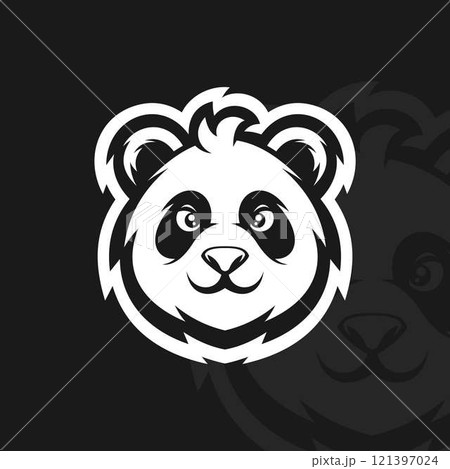 Panda face, illustration mascot design esport Panda face, illustration mascot design esport 121397024