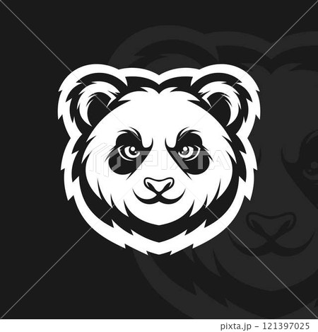 Panda head, illustration mascot design esport Panda head, illustration mascot design esport 121397025