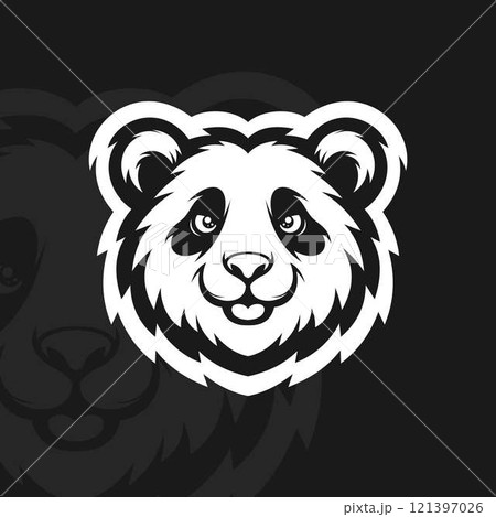 Panda head, illustration mascot design Panda head, illustration mascot design 121397026