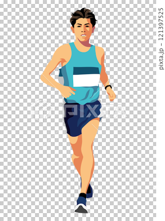 マラソンランナー 121397525