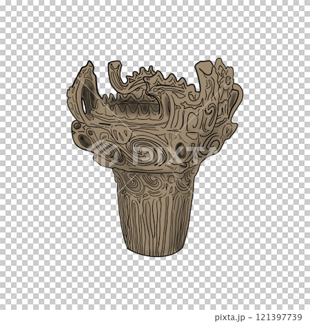 縄文式土器のリアルなイラスト 縄文式土器のリアルなイラスト 121397739