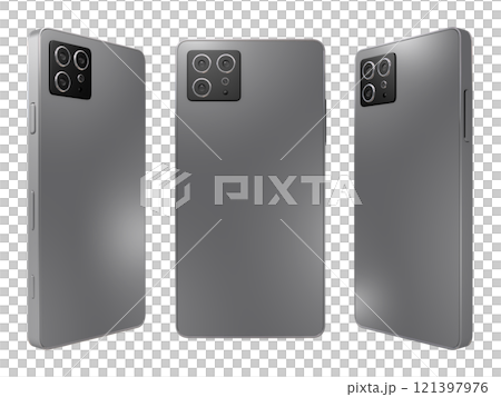 Smartphone, mobile phone, smartphone, back 3 figures 121397976