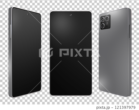 Smartphone, mobile phone, smartphone, front and back 3 Smartphone, mobile phone, smartphone, front and back 3 121397979