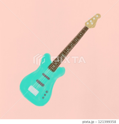 エレキベースギターのイラスト 121399358