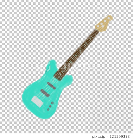 エレキベースギターのイラスト 121399358