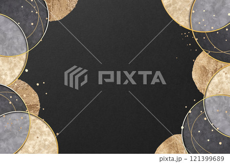 黒地にエレガントな洋風フレーム 黒地にエレガントな洋風フレーム 121399689