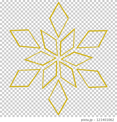 A simple and cute yellow crystal illustration A simple and cute yellow crystal illustration 121401062