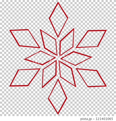 A simple and cute red crystal illustration A simple and cute red crystal illustration 121401065