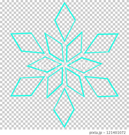明亮的淡藍色簡約可愛水晶插畫 121401072