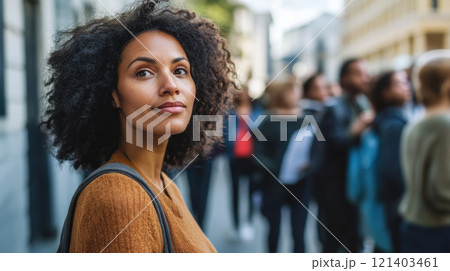 Portrait of a confident freelancer walking in the city Portrait of a confident freelancer walking in the city 121403461