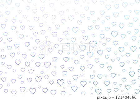 背景素材_ホログラム_ハート_青 121404566