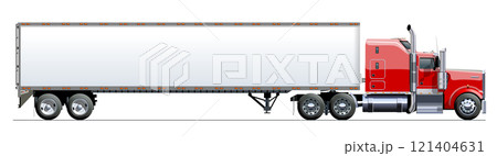 Vector truck template isolated on white Vector truck template isolated on white 121404631