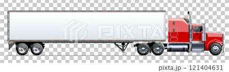Vector truck template isolated on white Vector truck template isolated on white 121404631