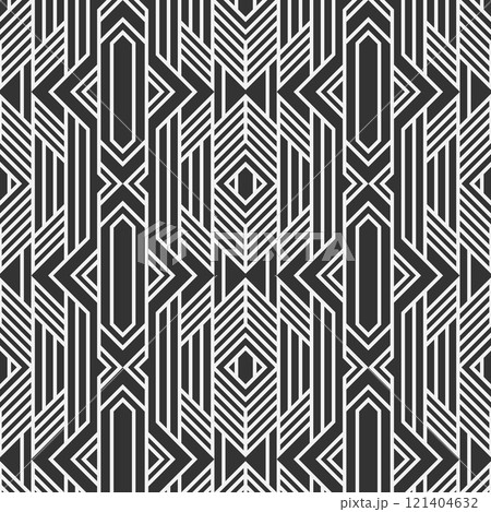 Abstract geometric seamless pattern lines. 121404632
