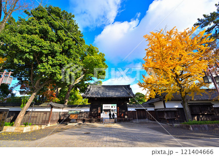 《愛知県》名古屋都市風景　秋の徳川園　黒門 121404666