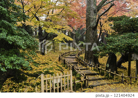 紅葉が美しい兼六園 紅葉が美しい兼六園 121404924