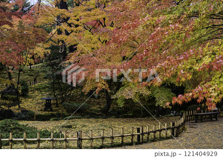 紅葉が美しい兼六園 121404929