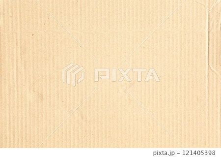 Brown Carton box kraft paper with stripe lines 121405398