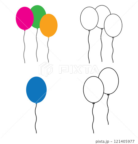 balloon icon design 121405977