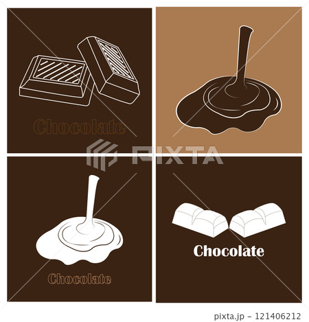 Chocolate vector icon design 121406212