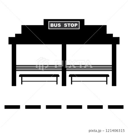 bus stop icon design 121406315