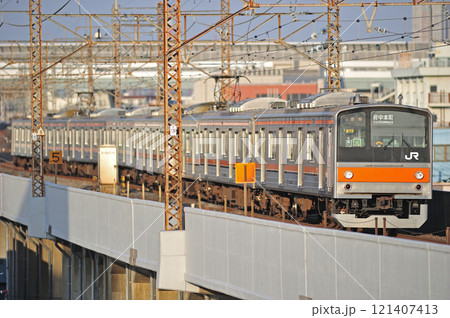 武蔵野線 西浦和ー北朝霞 JR東日本 205系 M19編成(幕張) 武蔵野線 西浦和ー北朝霞 JR東日本 205系 M19編成(幕張) 121407413