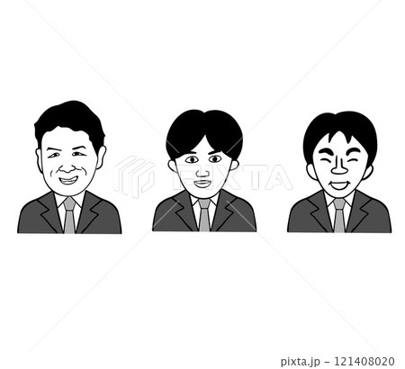 サラリーマンのおやじ男性イラスト7 121408020