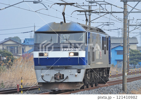 東北本線　栗橋－東鷲宮　JR貨物　EF210-162（新鶴見） 121410982