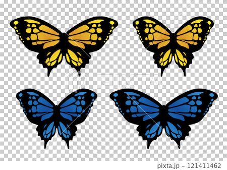 Set of swallowtail butterflies Set of swallowtail butterflies 121411462