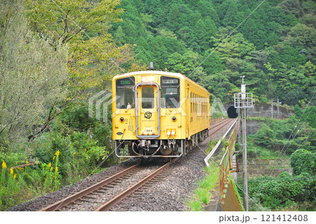 【予土線 (しまんトロッコ キハ54形)】 撮影場所：高知県高岡郡四万十町浦越 121412408