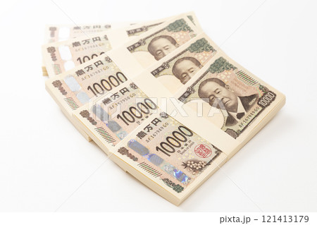 白背景に500万円 121413179