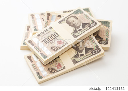 白背景に500万円 121413181