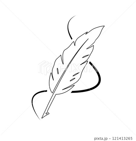 feather pen logo vektor feather pen logo vektor 121413265