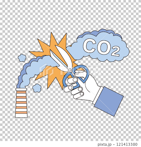 減少二氧化碳排放的雙手 121413380
