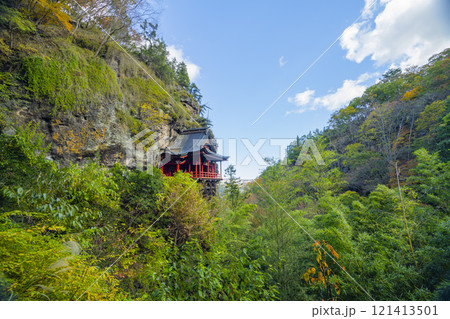 長野県小諸市布引山 釈尊寺の秋の風景 長野県小諸市布引山 釈尊寺の秋の風景 121413501