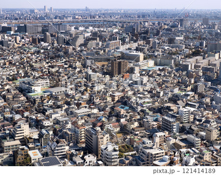 東京の街並み　墨田区 121414189