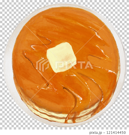 水彩畫煎餅的插圖 121414450