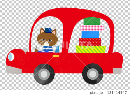 Cat and car 121414547